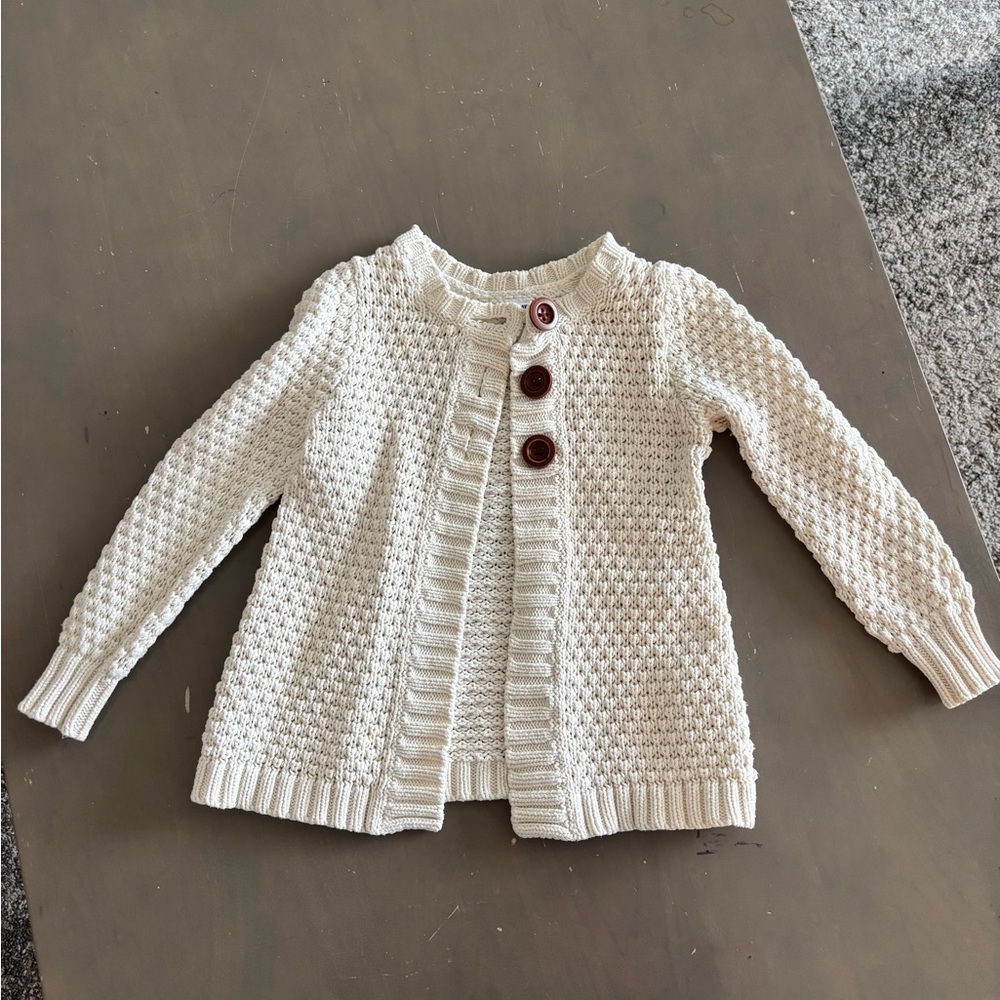 Old Navy Cream Open-Knit Sweater
